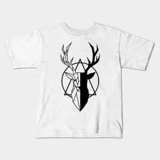 Geometric Wild Animal Kids T-Shirt